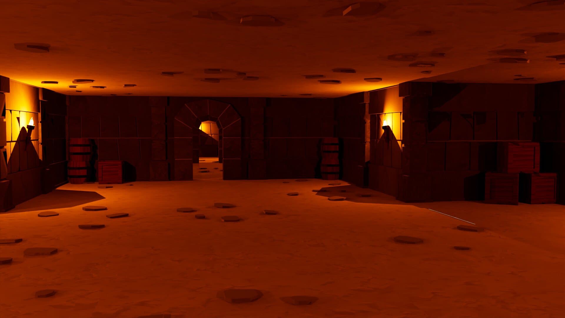 Close-up showing stylized texturing and lighting setup.