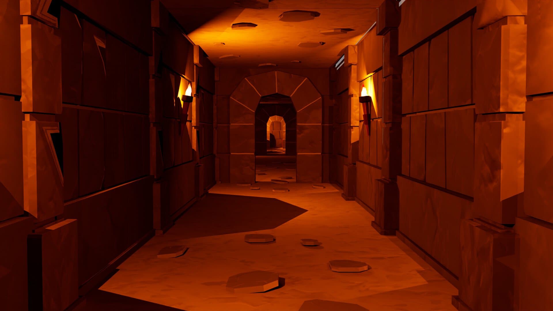 Close-up showing stylized texturing and lighting setup.